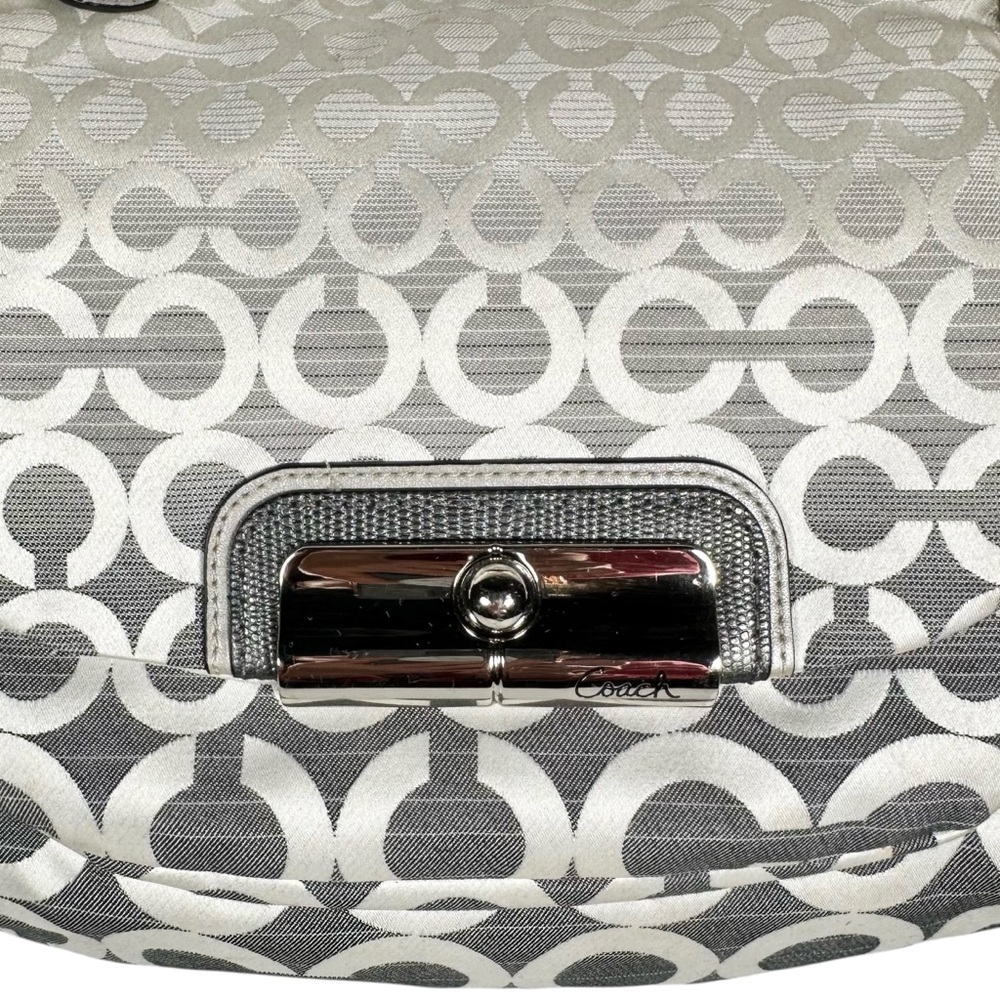 COACH Kristen Monogram Op Art Ombre Shoulder Bag Purse - Picture 3 of 12